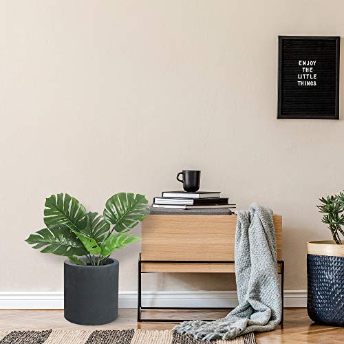 Kante RC0119A-C60121 9.8 Inch Dia Round Concrete Planter, Modern Style Large Cylindrical Plant Pot thumb #4