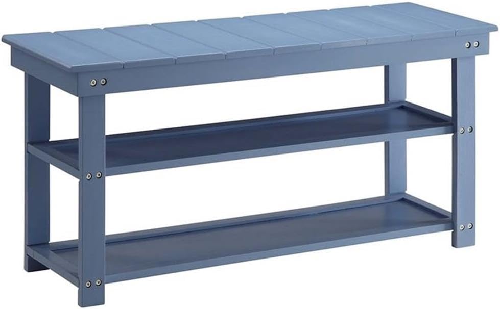 Convenience Concepts Oxford Utility Mudroom Bench, Blue