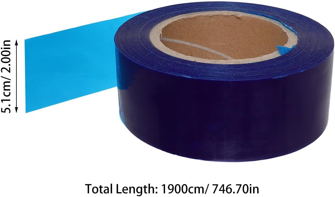 Totority 2 Rolls Pe Wheel Rim Protector Tape for Car Tires with Strong Adhesion and Easy Removal, Blue Rim Protection Film for Damage Prevention and Auto Detailing Accessories, 62.34ft X