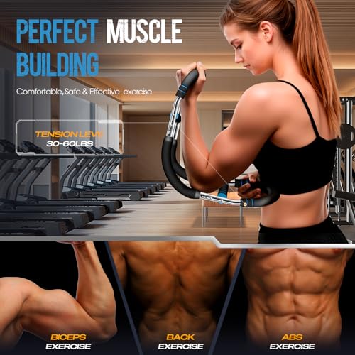 Twister Arm Trainer, Adjustable Twister Arm (30-60 lbs) Chest & Arm Workout Equipment for Men & Women, Ergonomic Detachable Arm Trainer Home Gym Strength Trainer with Anti-Slip Handles & Carry Bag by IAULF - Image 4