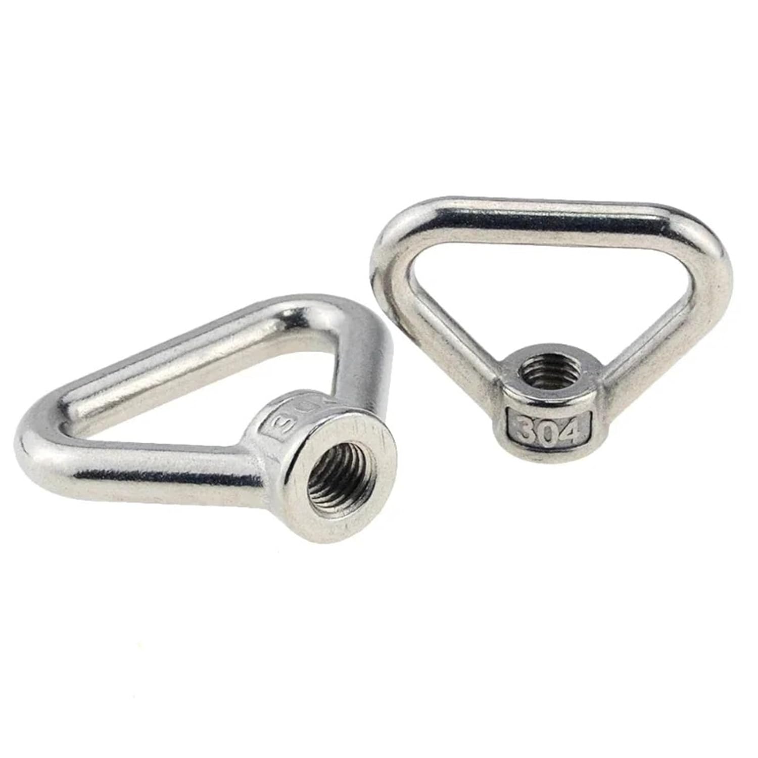 Eye Nut 5pcs 304 Stainless Steel Triangle Ring Lifting Eye Nuts Rings Fit M8 M10 M12 M14 M16 M20 M24 for Industrial(M8)