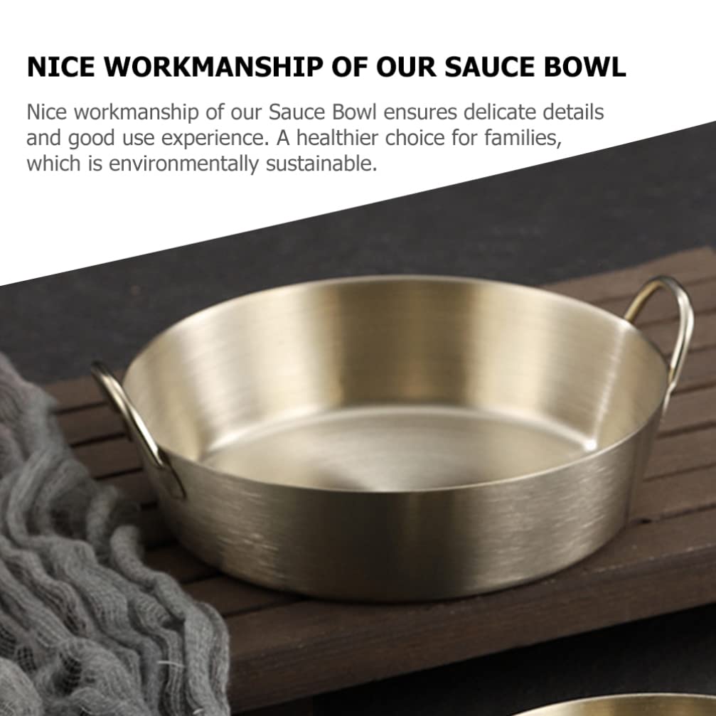 Jildouf Plat à Sauce En Acier Inoxydable, Plat à Sauce Soja