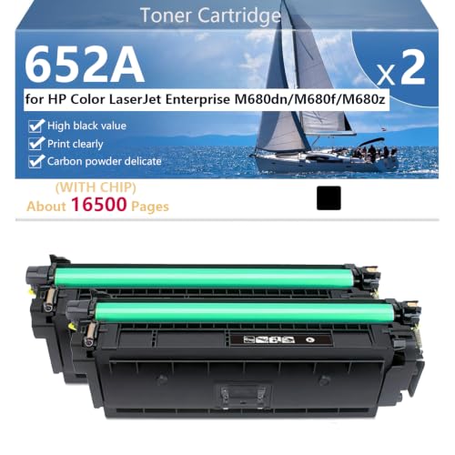 Toner 652A HP M680 de 16500 pages pour des impressions nettes sans bavure