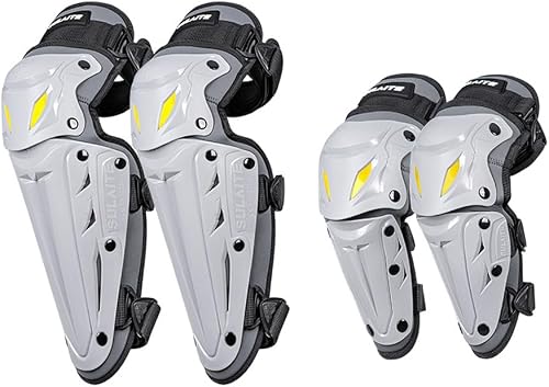 4pcs Knee and Elbow Guards Shin or Pads Motorcycle Riding ive Gear Breathable & 