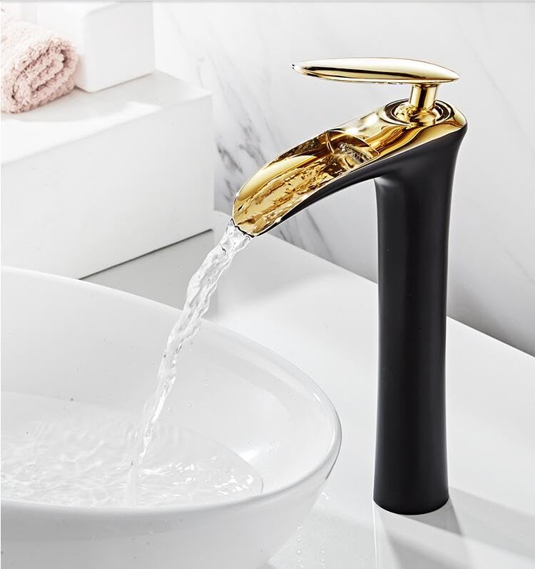 Robinet mitigeur mitigeur cascade vintage laiton pour lavabo salle de bain