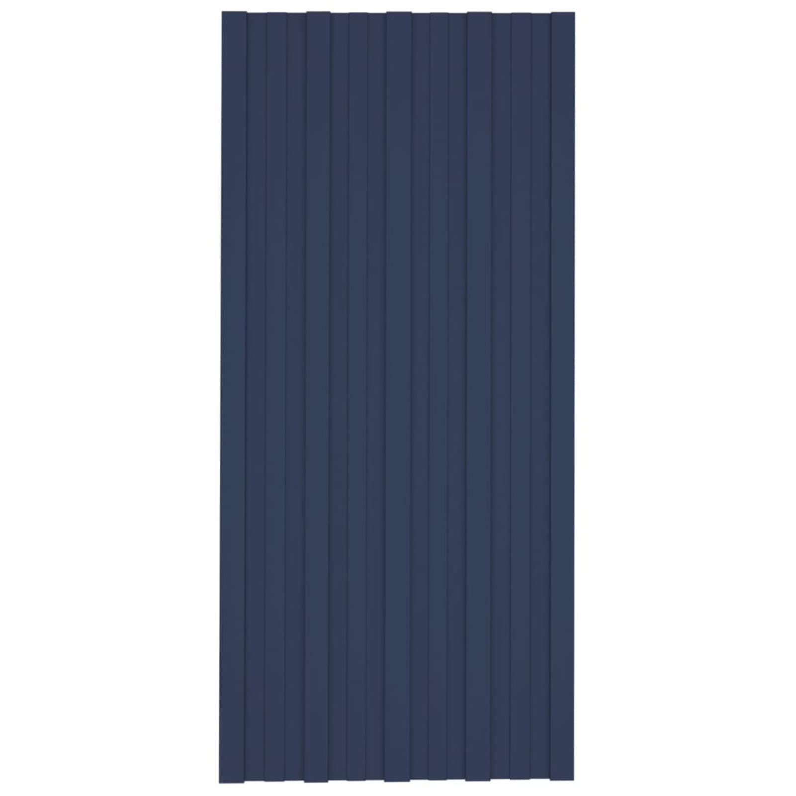 Gecheer Dachpaneele 36 Stück - Verzinkter Stahl Anthrazit 80x45cm
