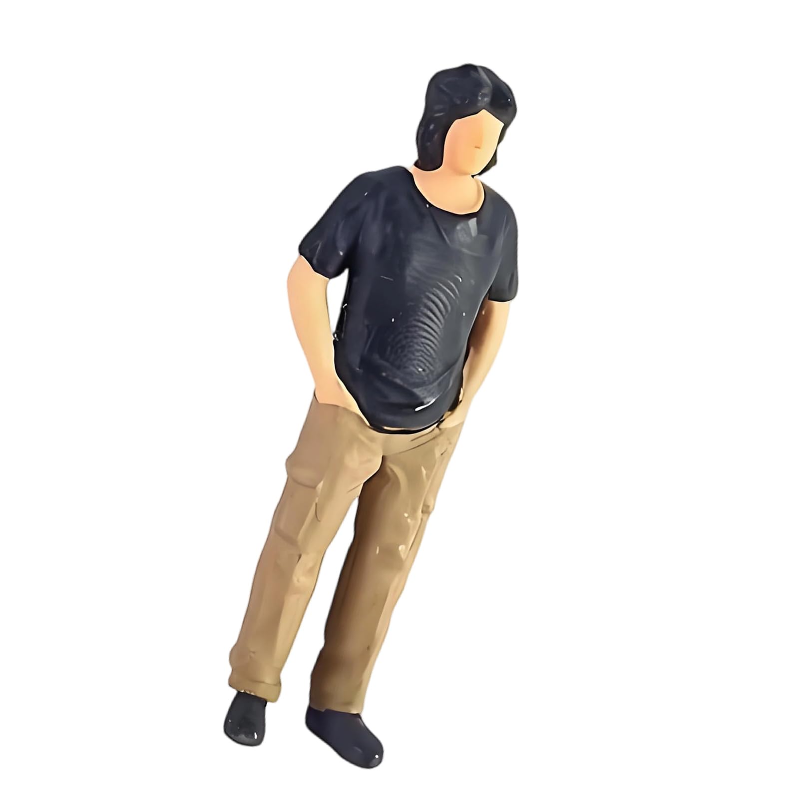 Msioytog Realistic 1: 64 Billiards People Miniature Landscape Resin Figurine for Home Offices Desk Display and Gift Giving Resin Tiny Landscape Decoration