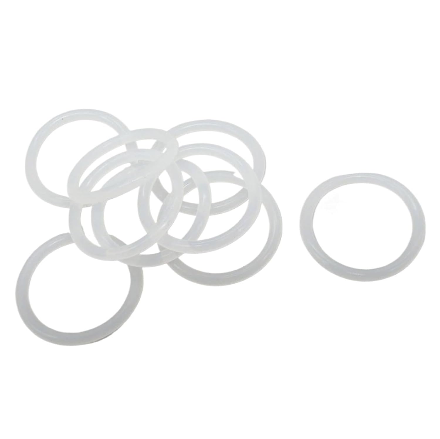 Food Grade White Silicon O-Rings Seals 2.4mm Thickness 68/70/72/75/80/85/90/95/100/105mm OD Rubber Ring Gaskets(72x67.2x2.4mm,200pcs)