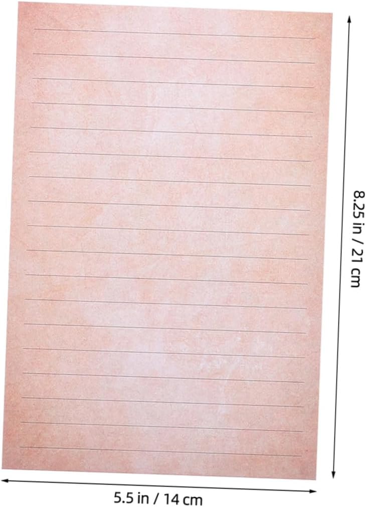 Alipis Vintage Stationery Set with Lined Writing Papers and Matching Envelopes, 2 Sets Retro Letter Writing Kit for Handwritten Letters and Invitations, Classic Office and Personal