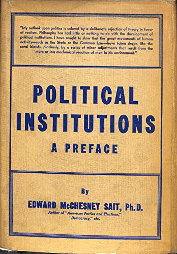 Political Institutions: A Preface B0017WDAAM Book Cover