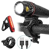 wasserdichter usb anschluss 【USB Wiederaufladbare und IPX5 Wasserfest】：T6-Lampenperlen mit hoher Helligkeit und langer Lebensdauer halten Stürzen von 10 Fuß und Regen, Schnee und sogar Hagelwetter stand. Von Radfahrern anerkannt.