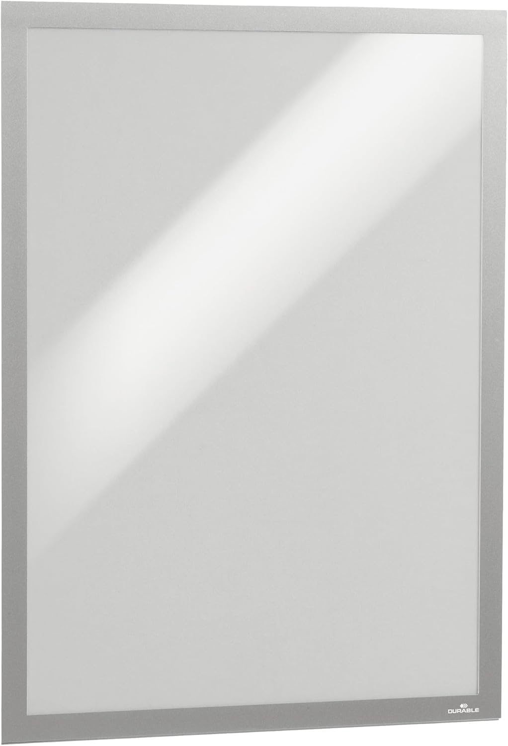 Durable DURAFRAME Poster A2 - Self-Adhesive Poster Frame - UV-Resistant - Silver - Perfect for Displaying Information In Retail Shops, etc. - Pack of 1