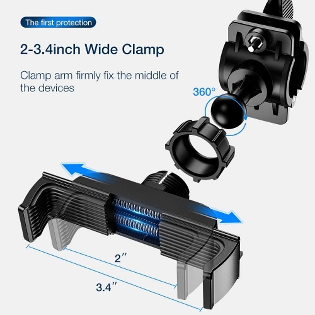 Handlebar Bicycle Mount for Galaxy A03s A13 A14 A23 A53 A54 5G Phones - Silicone Holder Bike Non-Slip Strap Shockproof M9V Compatible with Samsung Galaxy A03s/A13/A14/A23/A53/A54 5G