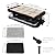 TAMARIT Raclette Table Grill Portable 3 in 1 Korean Barbecue BBQ Electric Indoor Griddle with Non-Stick Reversible Plate and Cooking Stone for Steak 1400W Raclette Grill for 8 Person, Black