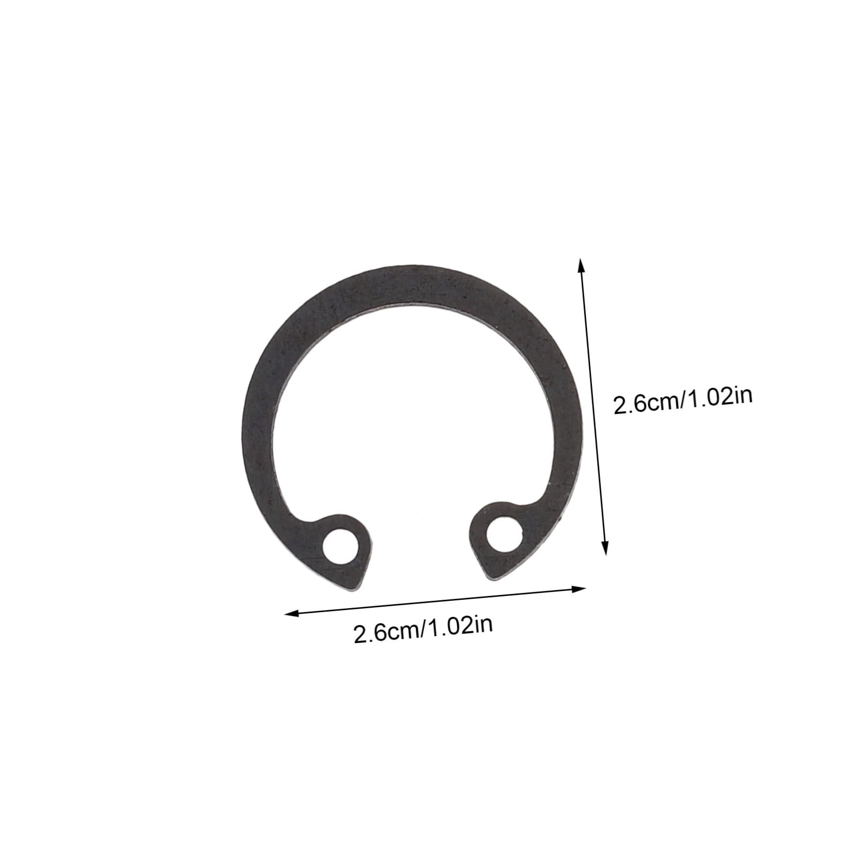SOLUSTRE Tightening Sealing External Circlip 100pcs Retaining Ring Assortment for Machinery Repair