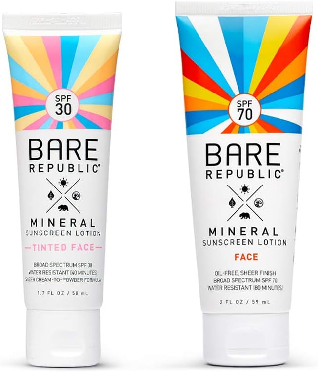 Bare Republic Tinted Mineral Sunscreen SPF 30 Sunblock Face