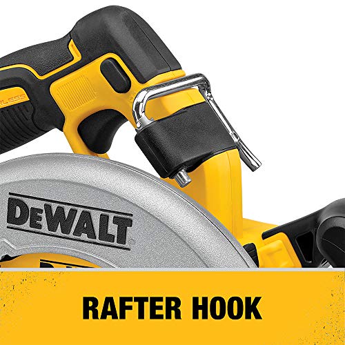 DEWALT 20V MAX XR Circular Saw, 7-1/4-Inch, Brushless, Power Detect Tool Technology (DCG418X2)