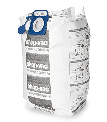 Image of Shop-Vac 9021833, Tear Resistant HEPA Collection Bags, Fits 12-20 Gallon Vac Tanks, (2-Pack)