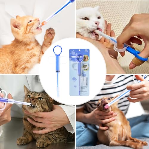 Tabletteneingeber Katze, Medikamenten Feeder Pet , Wiederverwendbare Pusher Spritze Mit Sicherheit Weicher Tipp, Pille Assist Tablettengeber Für Katzen Hunde Kleintier