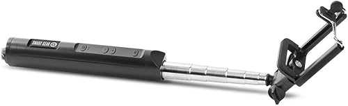 Miniatura 2 de Smart Gear - Palo para selfie Bluetooth de 40 pulgadas, disparador inalámbrico integrado con control de zoom, color negro medianoche