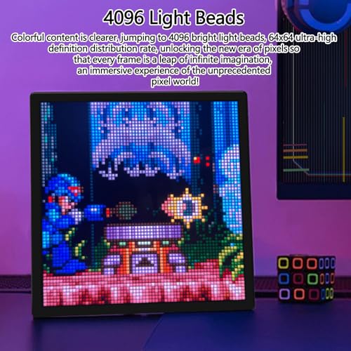Affichage LED 64x64 programmable bluetooth pour deco gaming lumineuse