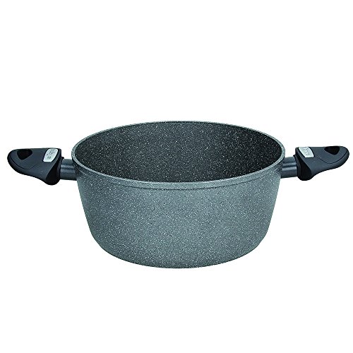 Tognana Mythos,l Casseruola 2 Manici 24 cm, Alluminio, Grigio