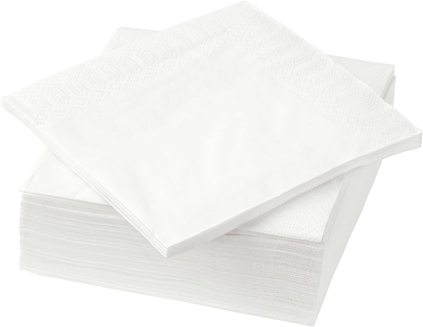 Fantastisk Paper Napkins Set of 50 24 x 24 cm 3-Ply White