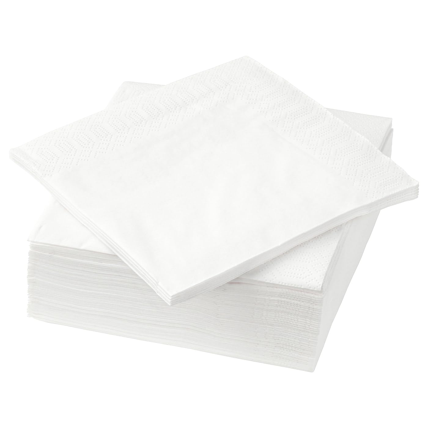 IKEA Fantastisk Paper Napkins Set of 50 24 x 24 cm 3-Ply White