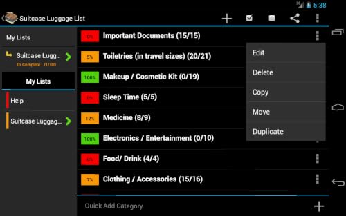 Suitcase Luggage List - Free #TOP1