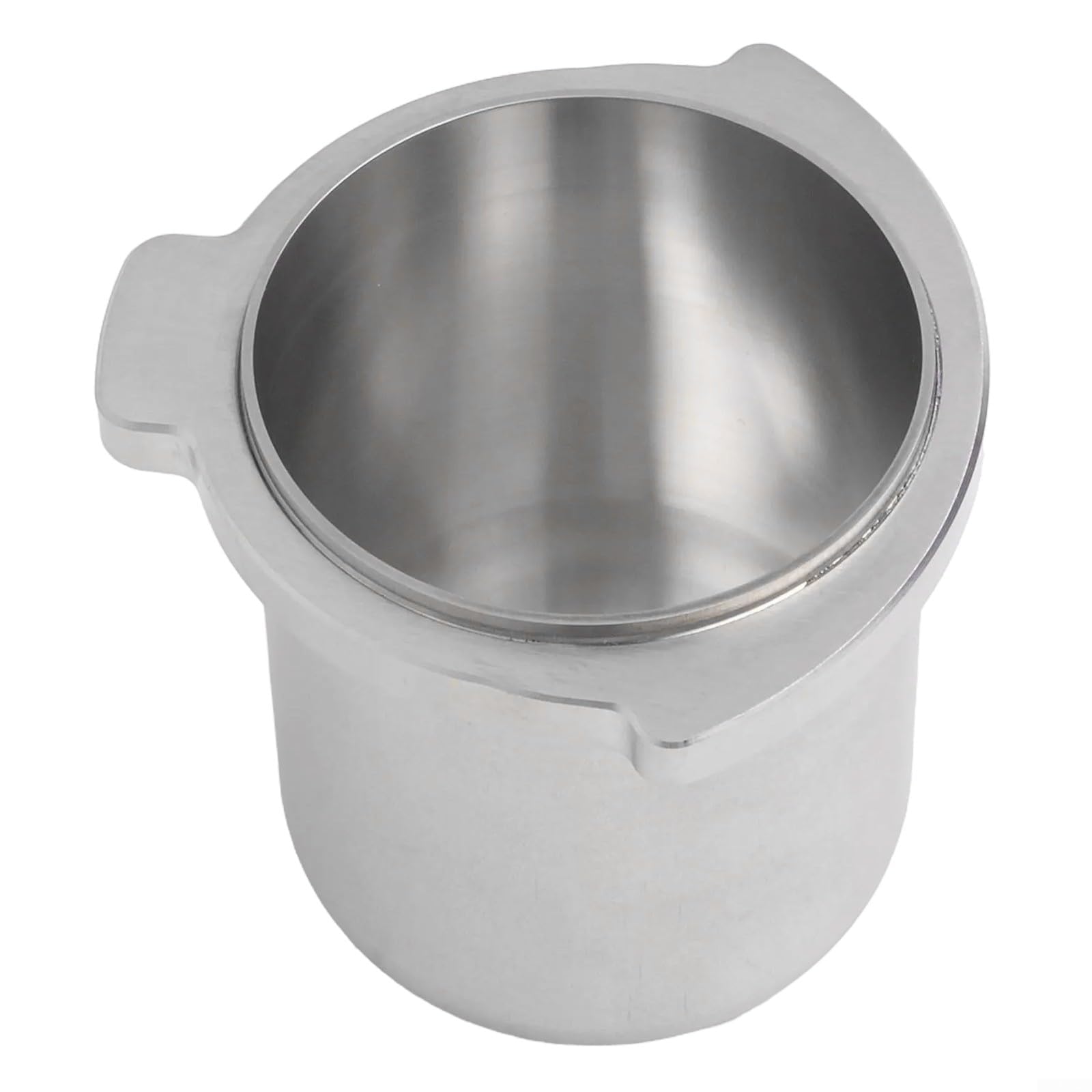 Taza dosificadora de acero inoxidable de 54 mm para máquinas de espresso de la serie 8, herramienta de transferencia de café molido con minimalista PARA DISEÑO para BES876, para limpiar