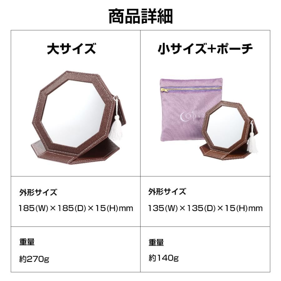 Amazon.co.jp: ツキが微笑む八角鏡 Dr.コパ (大) : ビューティー