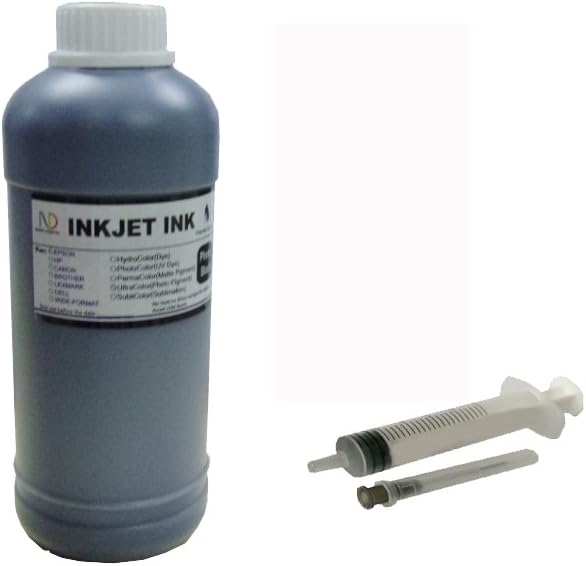 ND R@ Ink 500ml Water-Base Reactive Dye Digital Textile Ink for All Cotton, Rayon Textile Fabric Printing on Themal Printer Head (Cyan)