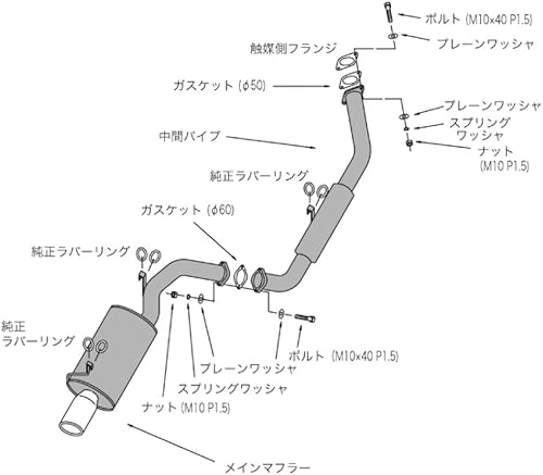 Miniatura 5 de HKS Escape deportivo para Toyota Corolla 1985-1987 Sport GTS