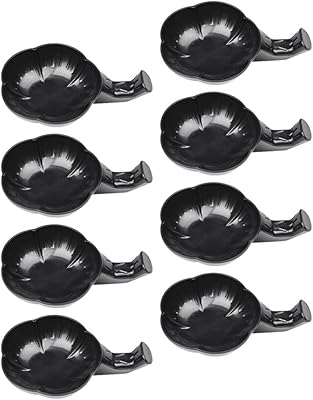 DOITOOL Accessory Tray 12pcs Calligraphy Inkwell Inkstone with Brush Holder Rest Flower Shaped Painting Brush Ink Plate Dish for Chinese Japanese Calligraphy Sumi Accessories Sauce
