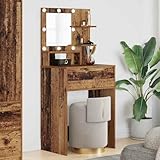 Poids: 20,89 kg INLIFE Tables de Maquillage pour Chambre avec tiroir Bois Ancien-888995