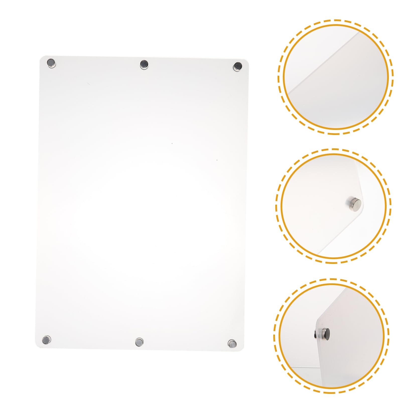 Homoyoyo Lavagna Magnetica Frigorifero Trasparente Planner Settimanale Cancellabile per Cucina Lavagnetta Riutilizzabile per Note e Pianificazione Giornaliera