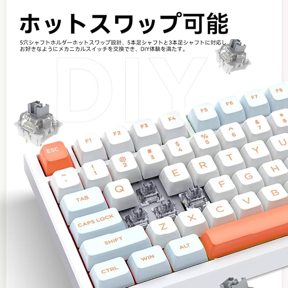 Amazon | Enmakpak VGN N75PRO ゲームキーボード 無線