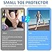 Silicone Anti-Friction Toe Protector, Breathable Gel Toe Sleeves for Little Toes, Reusable Transparent Toe Covers for Blisters, Calluses, Corns, Pressure & Friction Relief (20Pcs)