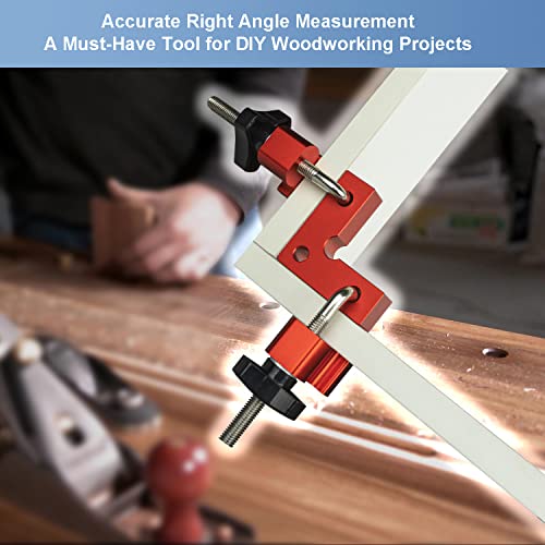 4-Pack Corner Clamps 90 Degree, 2.32"X2.32" Mini Aluminum Alloy Right Angle Clamps, Woodworking Positioning Squares For Cabinets, Drawers, Tables, Picture Frames, Boxes #TOP6