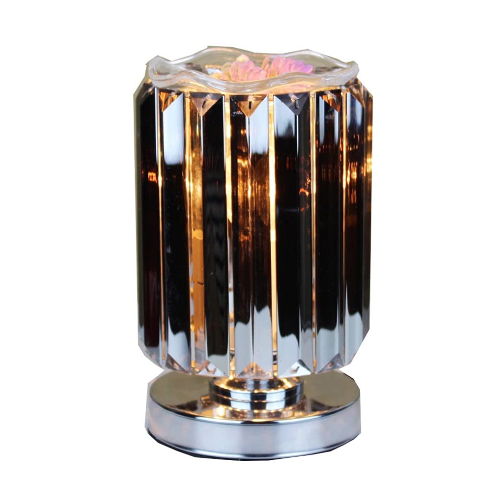 Quemador de Cera de Cristal, Lámpara de Vela Más Cálida, Calentador Eléctrico de Aceite Esencial Perfumado Quemador de Tarta, Lámpara Decorativa para Regalos Hogar y Decoración