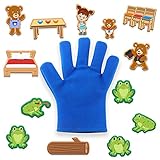 Augneveres Easy-topbuy Handpuppen Handschuh-Geschichten-Storytelling-Requisiten, Bärenfroschpuppe Mit Anderen Accessoires, Storytelling-Requisiten Handpuppen Für Kinder First-Rate