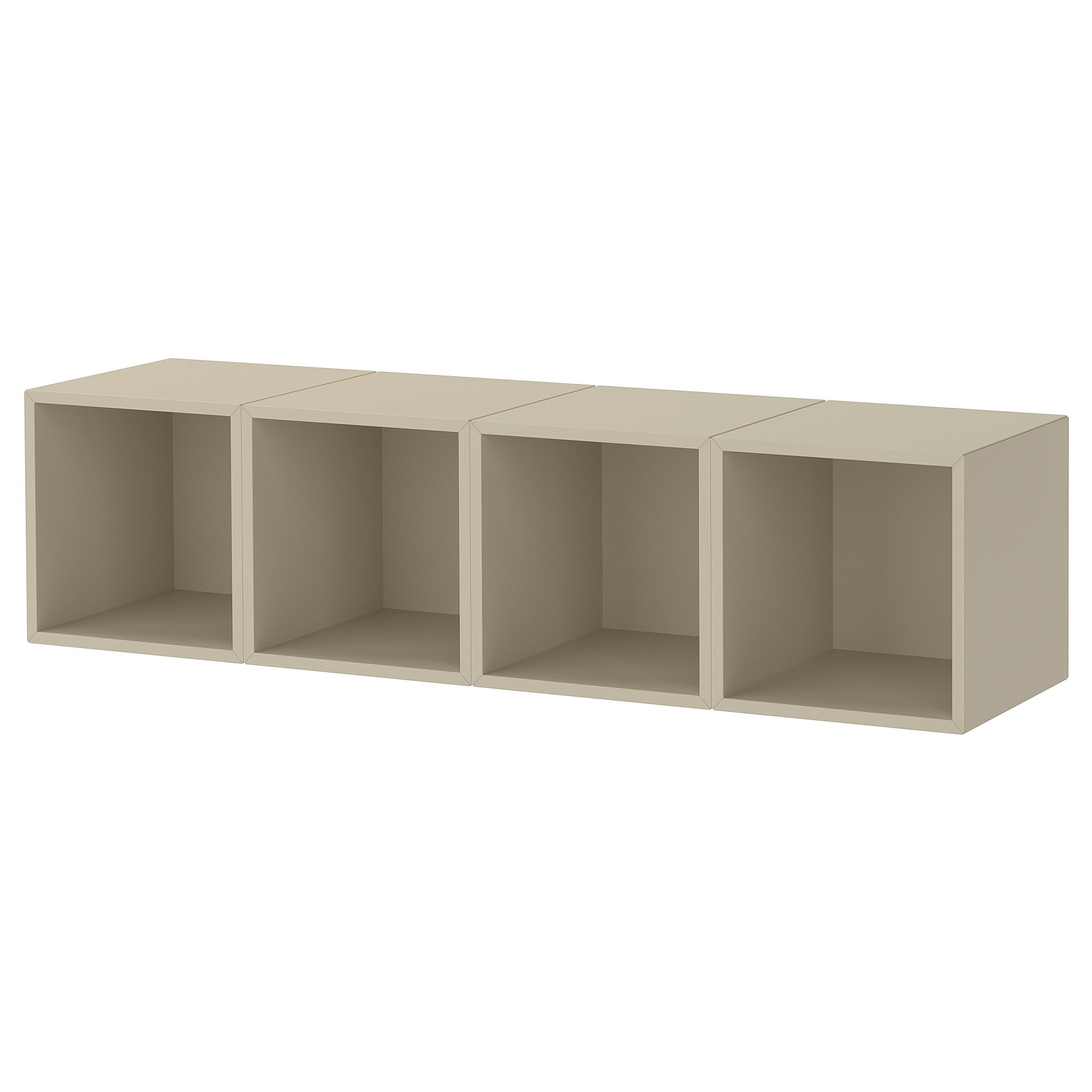 Meuble mural beige ProTuning EKET de 140 cm pour optimiser le design du salon