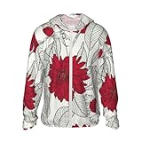 Protection solaire : ce sweat à capuche 100 % polyester pour femme et homme, avec un tissu léger et respirant. Cette veste pour homme et femme assure un toucher doux, une protection contre le vent, une protection solaire et est super facile à ranger.