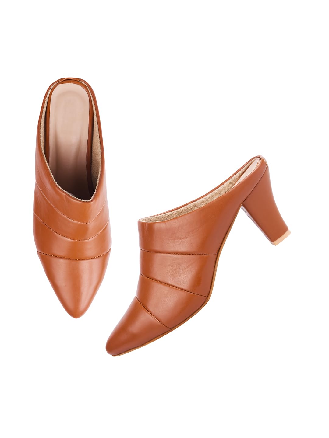 TRYME Alluring Cone Heel Bellies Mules Fashion Pointed Pump Shoes for Party and Formal Occasions for Girls & Women (B0D5DCPWRH) Amazon Price History, Amazon Price Tracker