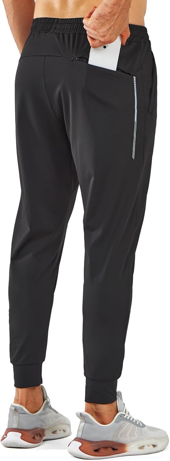 NORTHYARD Men's Running Jogger Pants Athletic Workout Sweatpants with Zipper Pockets Gym Track Jogging Sweatpant - Image 2