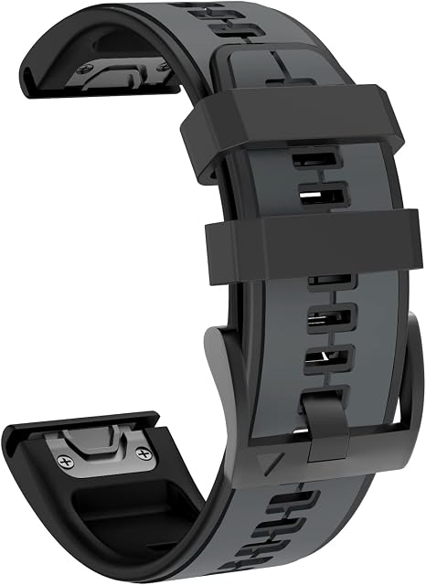 ISABAKE Pasek do zegarka Garmin Fenix 7 / Fenix 6 / Fenix 5 / EPIX 2, silikonowy pasek do zegarka Quick Fit 22 mm do Approach S60/S62, D2 Delta, Forerunner 935/945