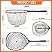 PLUSINNO Fly Fishing Net, Trout Bass Fish Landing Net Soft Rubber Mesh Catch and Release (16