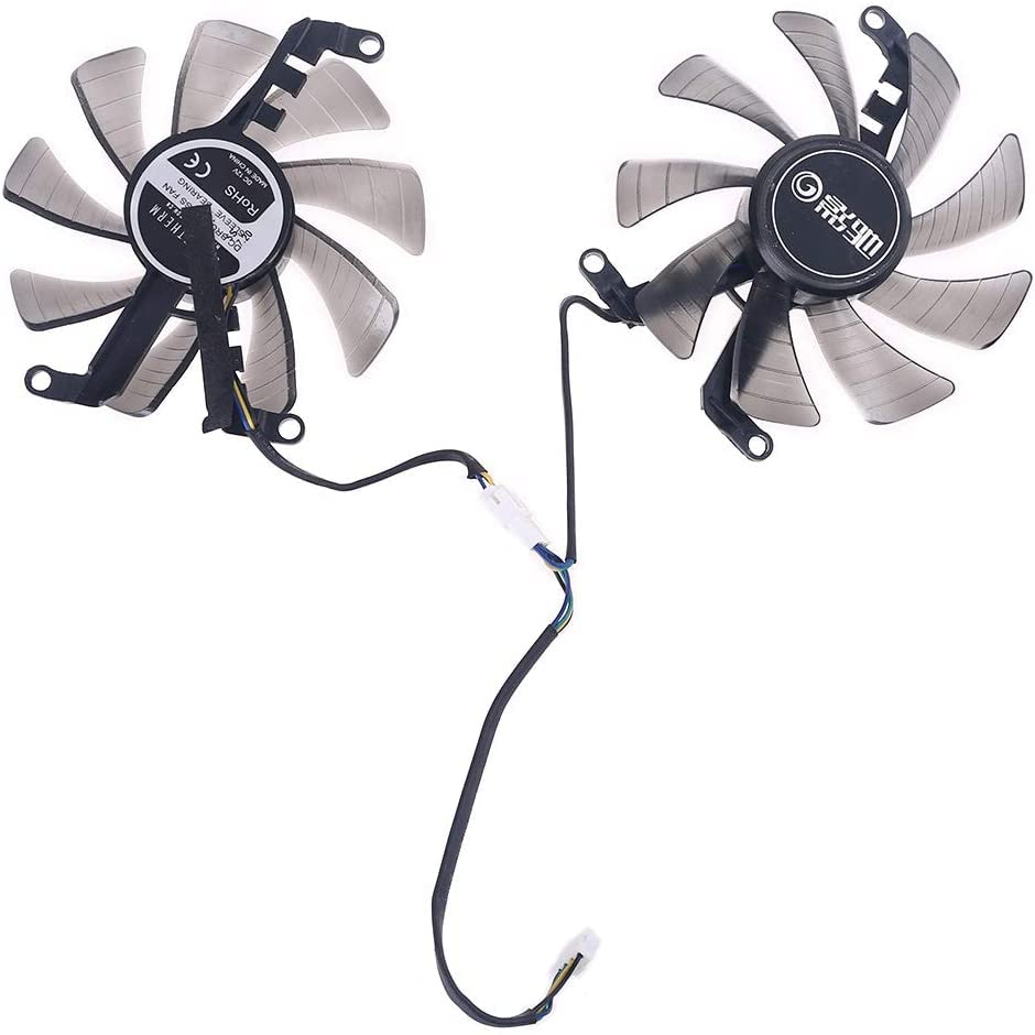 2pcs 85mm 4Pin Cooler Fan for Galax GeForce GTX 1660 RTX 2060 2070 Graphics Card
