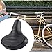 DYNWAVE Bicycle Saddle, Cycling Saddle, PU Bicycle Seat, Comfortable Shock Absorption Bike Saddle Cushion, Black