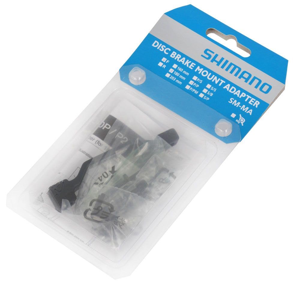 SHIMANO ESMMAF180PP2A adapter, czarny, 180 mm